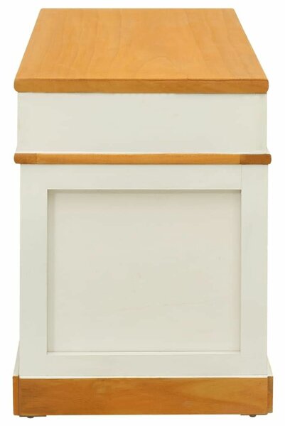 VidaXL Cipősszekrény Pad - Tömörfa - 100x35x45 cm