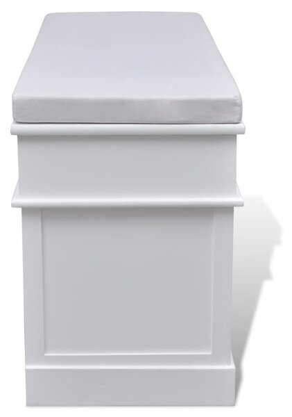 VidaXL Tárolós Pad - Fehér - 100x35x50 cm