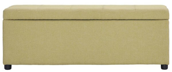 VidaXL Tárolós Pad - Zöld Poliészter - 116cm
