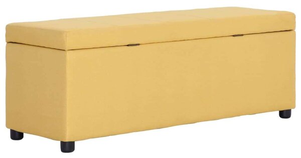 Tárolós Pad - Sárga Poliészter - 116 cm