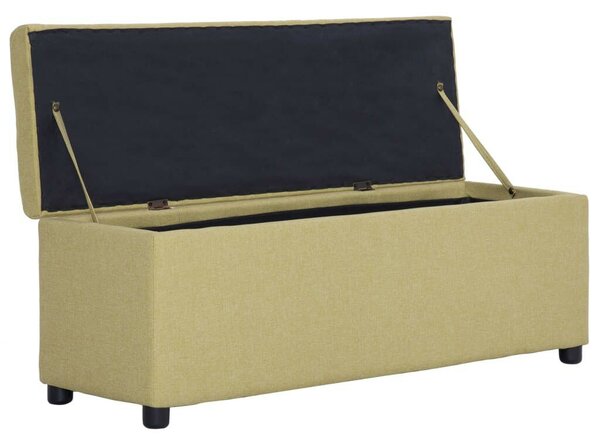 VidaXL Tárolós Pad - Zöld Poliészter - 116cm