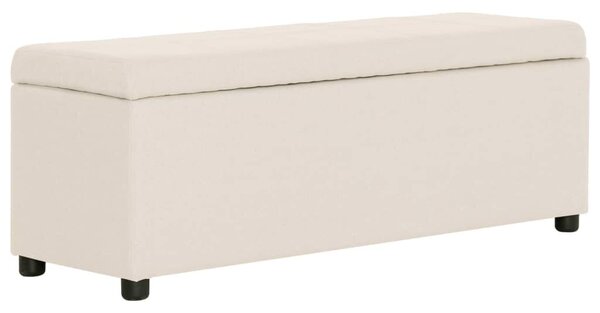 VidaXL Tárolós Pad - Krémszínű Poliészter - 116 cm