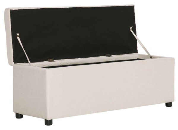 VidaXL Tárolós Pad - Krémszínű Poliészter - 116 cm