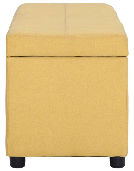 Tárolós Pad - Sárga Poliészter - 116 cm