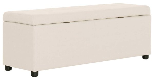VidaXL Tárolós Pad - Krémszínű Poliészter - 116 cm