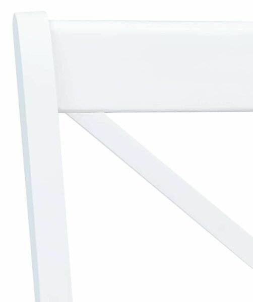 VidaXL Fa Étkezőszék - 2 db - Fehér/Világos Fa