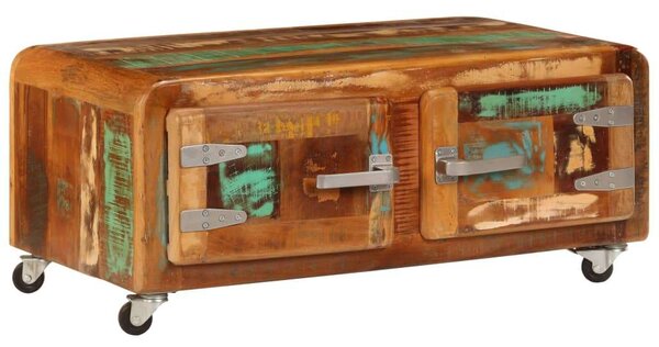 VidaXL tömör újrahasznosított fa dohányzóasztal 85 x 55 x 40 cm