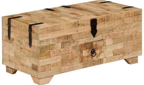 VidaXL tömör mangófa dohányzóasztal 80 x 40 x 35 cm