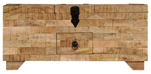 VidaXL tömör mangófa dohányzóasztal 80 x 40 x 35 cm