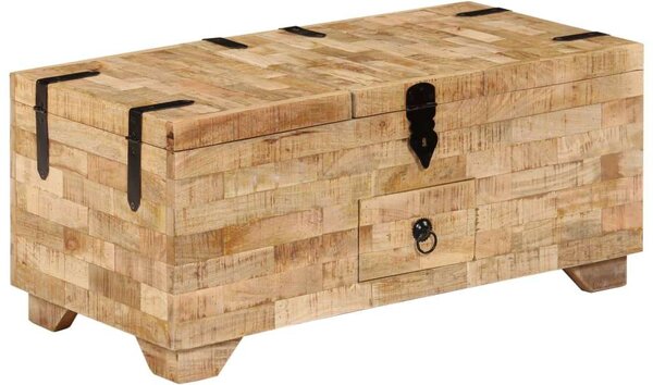 VidaXL tömör mangófa dohányzóasztal 80 x 40 x 35 cm