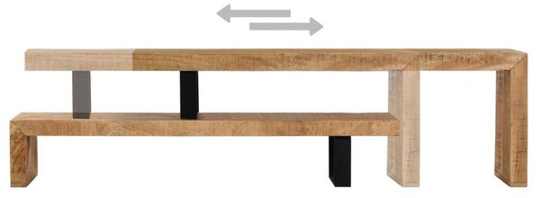 VidaXL Mangófa TV-állvány - 115cm