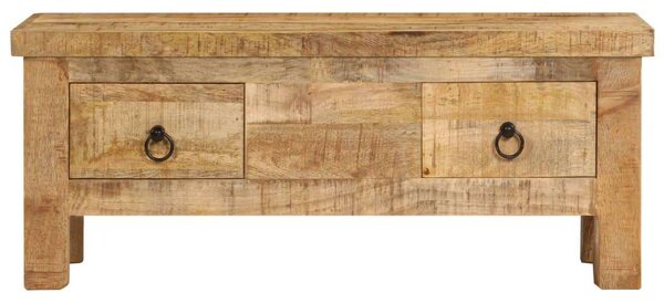 Mangófa Dohányzóasztal - Antik Stílus - 90x45x35 cm