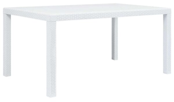 VidaXL Kerti Asztal - Műanyag Rattan - 150x90x72 cm