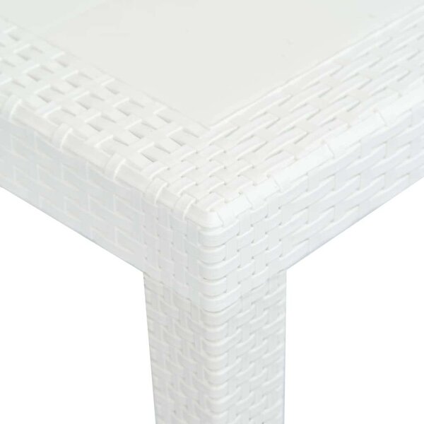 VidaXL Kerti Asztal - Műanyag Rattan - 220x90x72 cm