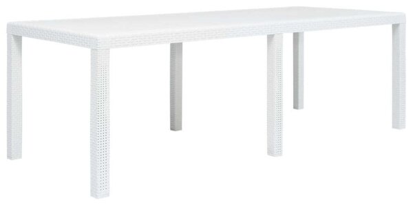 VidaXL Kerti Asztal - Műanyag Rattan - 220x90x72 cm