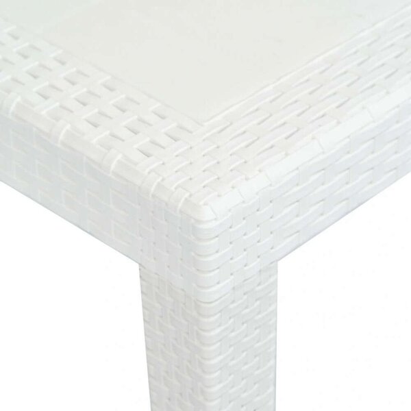VidaXL Kerti Asztal - Műanyag Rattan - 150x90x72 cm