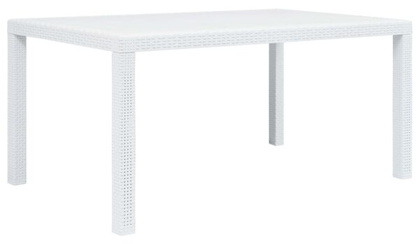 VidaXL Kerti Asztal - Műanyag Rattan - 150x90x72 cm