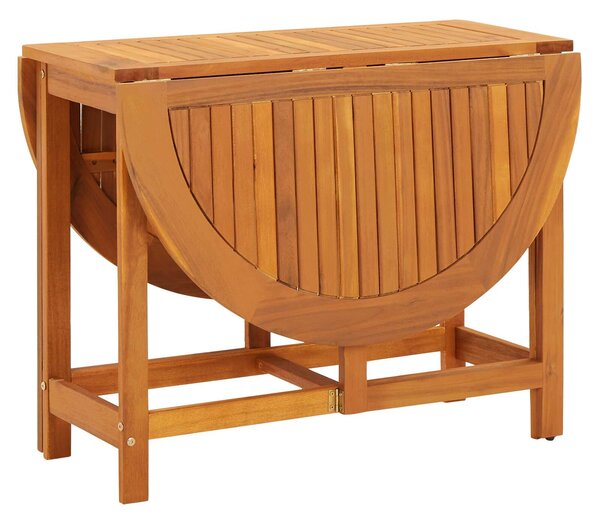 VidaXL tömör akácfa kerti asztal 130 x 90 x 72 cm