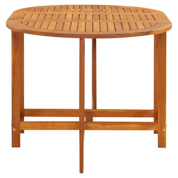 VidaXL tömör akácfa kerti asztal 130 x 90 x 72 cm