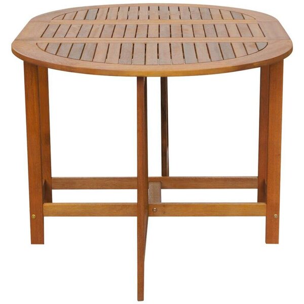 VidaXL tömör akácfa kerti asztal 130 x 90 x 72 cm
