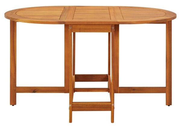 VidaXL tömör akácfa kerti asztal 130 x 90 x 72 cm