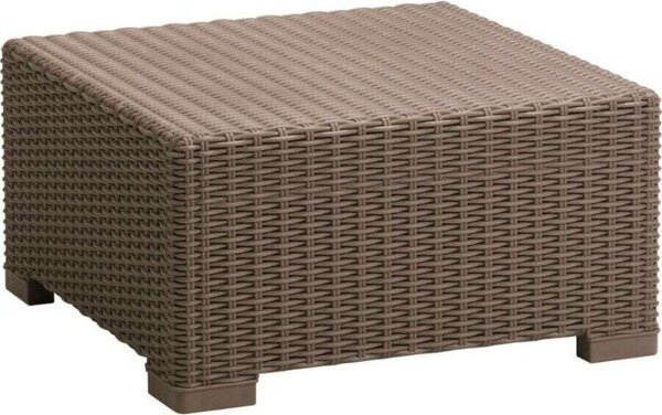 Keter California Kültéri Asztal - Műrattan - Cappuccino - 68x68 cm