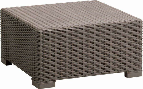 Keter California Kültéri Asztal - Műrattan - Cappuccino - 68x68 cm