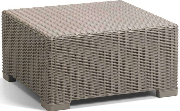 Keter California Kültéri Asztal - Műrattan - Cappuccino - 68x68 cm