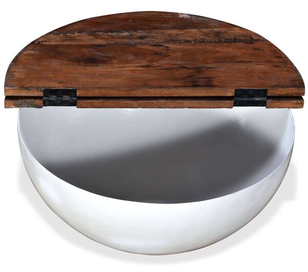 VidaXL Dohányzóasztal - Tál alakú - 60cm