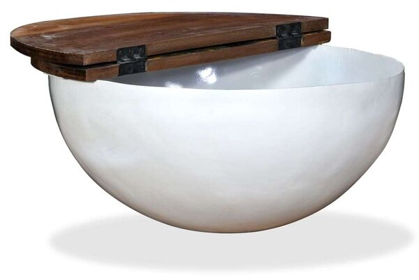 VidaXL Dohányzóasztal - Tál alakú - 60cm