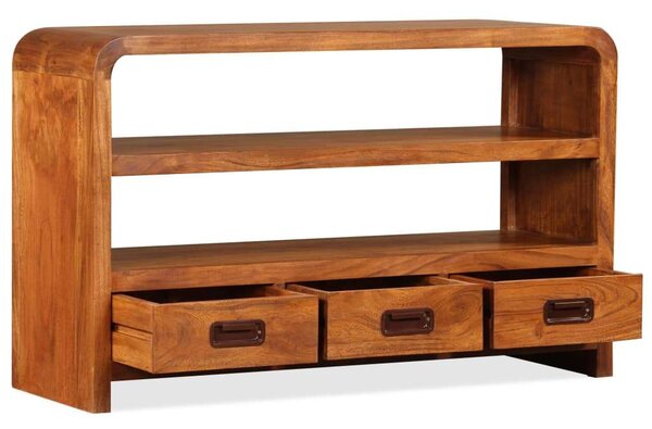 VidaXL tömör akácfa TV-szekrény 90 x 30 x 55 cm