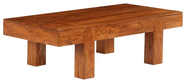 VidaXL Dohányzóasztal tömör akácfa mézszínű felülettel 100x50x30cm