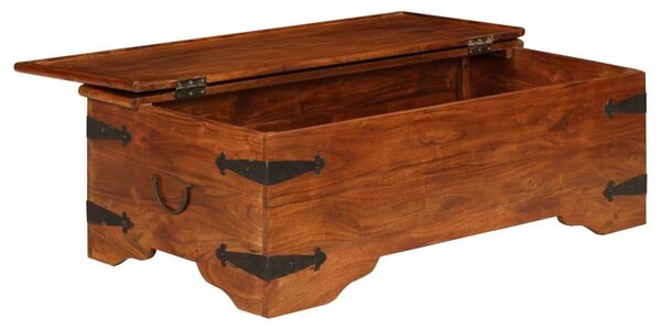 VidaXL Akácfa Dohányzóasztal Tárolóval - 110x55x35 cm