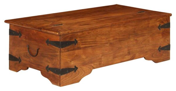 VidaXL Akácfa Dohányzóasztal Tárolóval - 110x55x35 cm