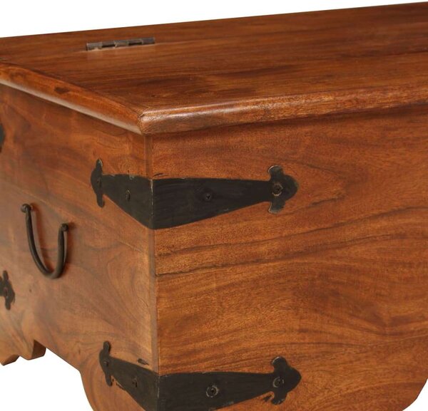 VidaXL Akácfa Dohányzóasztal Tárolóval - 110x55x35 cm