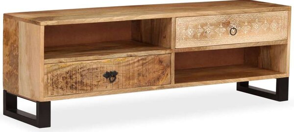 VidaXL tömör mangófa TV-szekrény 120 x 30 x 40 cm