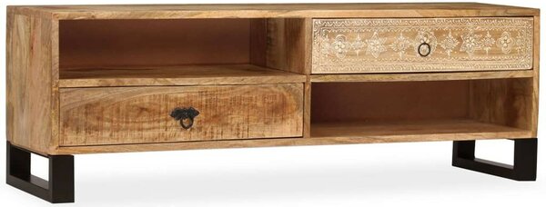 VidaXL tömör mangófa TV-szekrény 120 x 30 x 40 cm