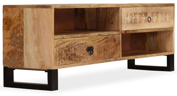 VidaXL tömör mangófa TV-szekrény 120 x 30 x 40 cm