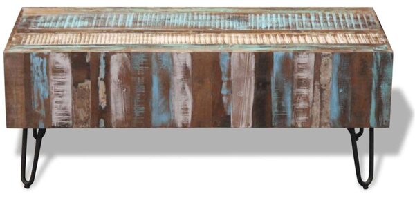 VidaXL Rusztikus Dohányzóasztal - Újrahasznosított Fa - 100x50x38cm