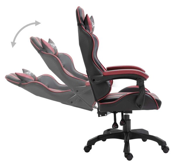 VidaXL Xtreme Gamer Szék - Fekete-Bordó