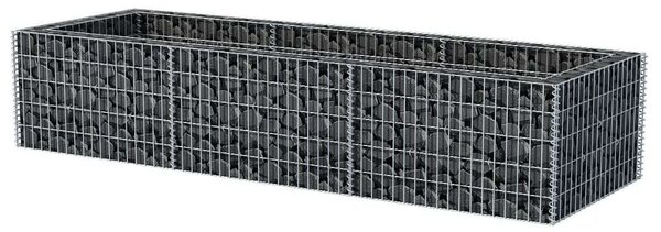 VidaXL Gabion Magaságyás - Acél - 270x90x50 cm
