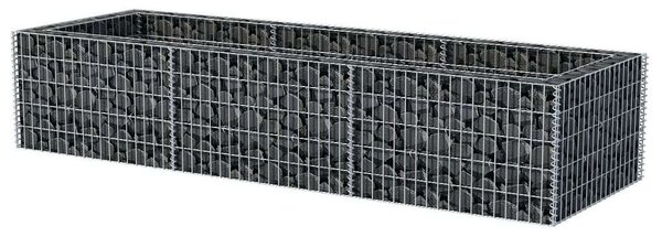 VidaXL Gabion Magaságyás - Acél - 270x90x50 cm