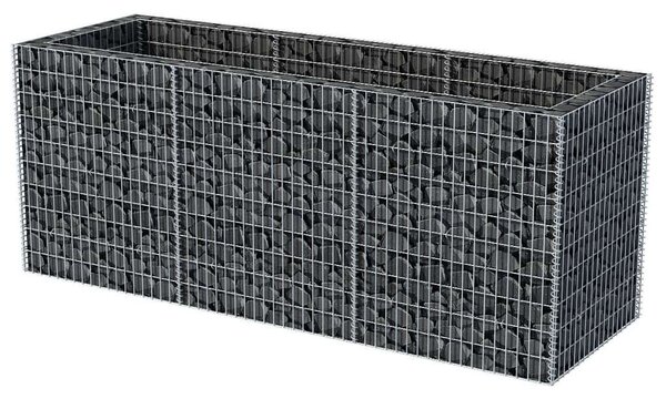 VidaXL Gabion Magaságyás - Acél - 270x90x100 cm