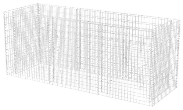 VidaXL Gabion Magaságyás - Acél - 270x90x100 cm