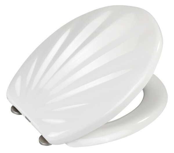 Premium Sea Shell fehér WC-ülőke, 45,5 x 38 cm - Wenko