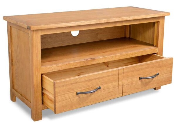 VidaXL tömör tölgyfa TV szekrény 90 x 35 x 48 cm