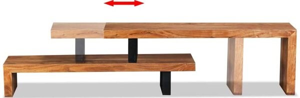 VidaXL Akácfa TV Állvány - 115cm
