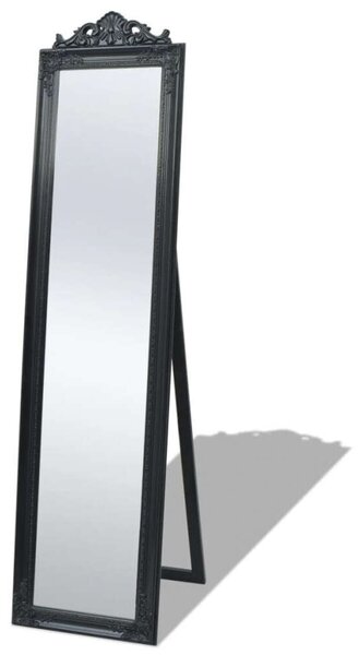 Barokk Állótükör - Fekete - 160x40 cm