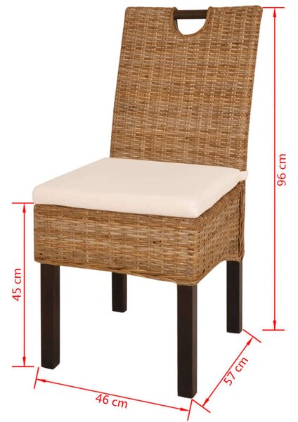 Kubu Rattan Étkezőszék - 2 db-os szett