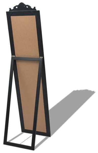 Barokk Állótükör - Fekete - 160x40 cm